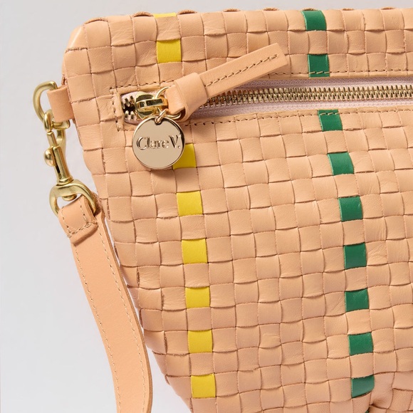 Clare V Grande Fanny Bisque Woven Leather - Picture 3 of 6